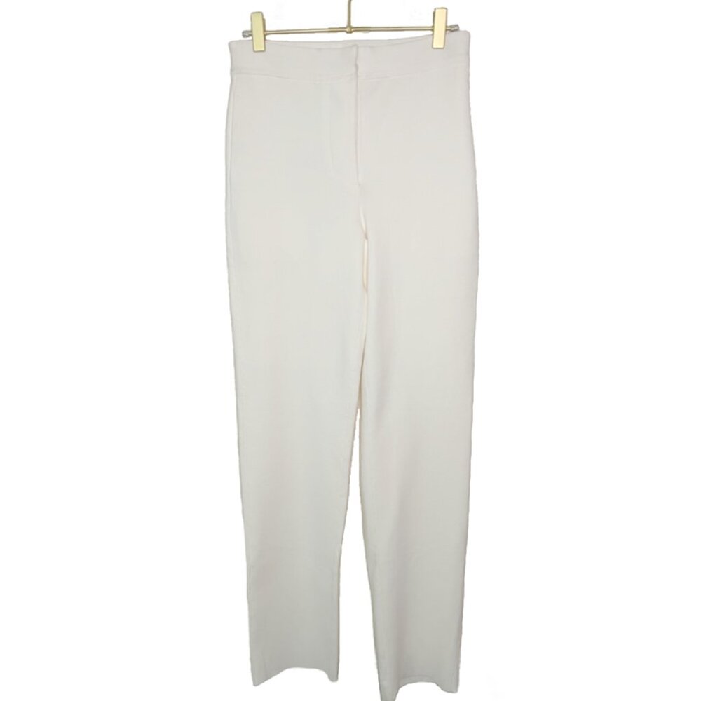 Cedric Charlier | Women's White Straight Leg Dress Pants